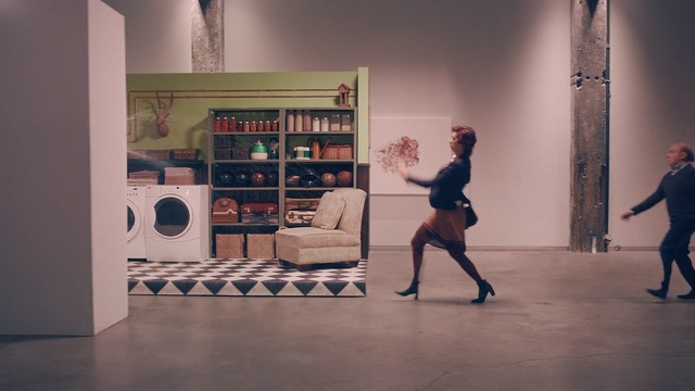 Video Reference: exhibition, tourist attraction, art gallery, art, interior design, flooring, floor, museum, table, furniture