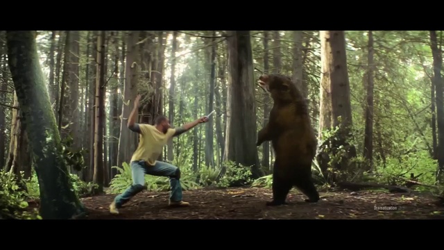 Video Reference: Woodland, Nature, Forest, Natural environment, Jungle, Tree, Wilderness, Fun, Human, Movie, Person