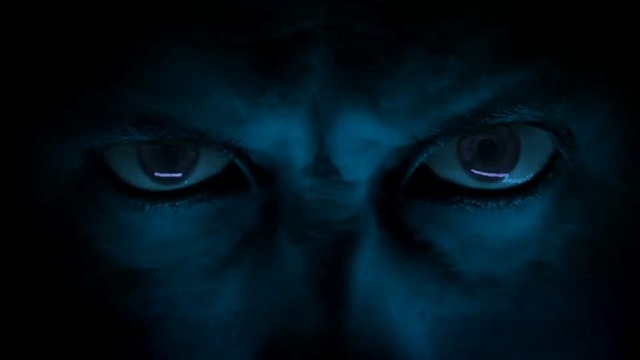Video Reference: Face, Blue, Black, Eye, Iris, Darkness, Green, Close-up, Nose, Head