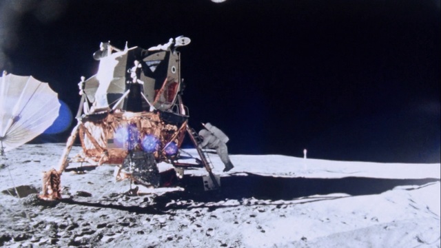 Video Reference: Moon, Snow, Astronaut, Geological phenomenon, Space, Astronomical object, Vehicle