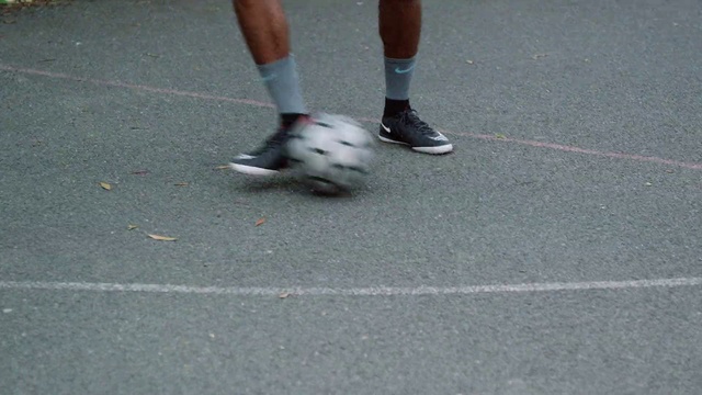 Video Reference: Footwear, Leg, Shoe, Joint, Asphalt, Ankle, Human leg, Foot, Sports equipment