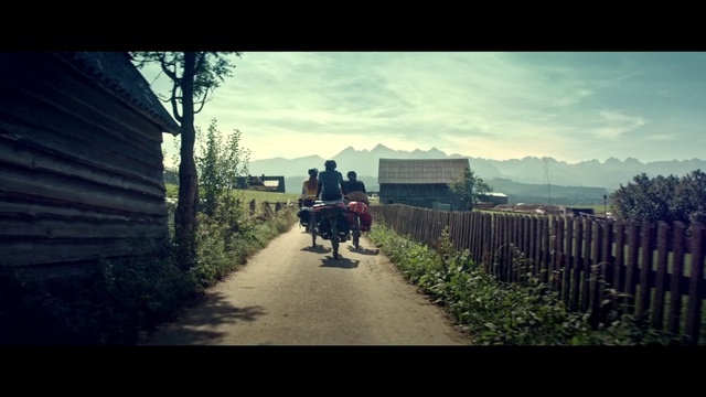 Video Reference: Photograph, Sky, Nature, Mode of transport, Morning, Atmospheric phenomenon, Snapshot, Town, Road, Cloud
