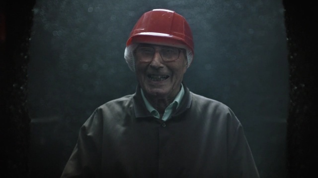 Video Reference: man, person, male, handsome, worker, hat, portrait