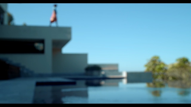 Video Reference: blue, reflection, sky, water, architecture, morning, house, daytime, sunlight, roof