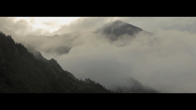 Video Reference: cloud, sky, mountainous landforms, mist, highland, mountain, ridge, nature, fog, atmosphere