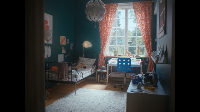 Video Reference: Room, Blue, Property, House, Home, Interior design, Living room, Furniture, Window, Floor