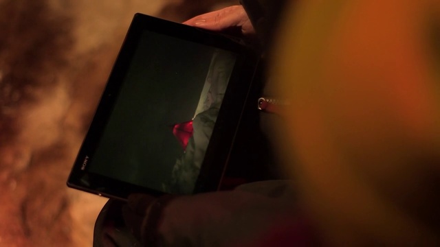 Video Reference: Red, Gadget, Hand, Electronic device, Technology, Tablet computer, Finger, Photography, Mobile device