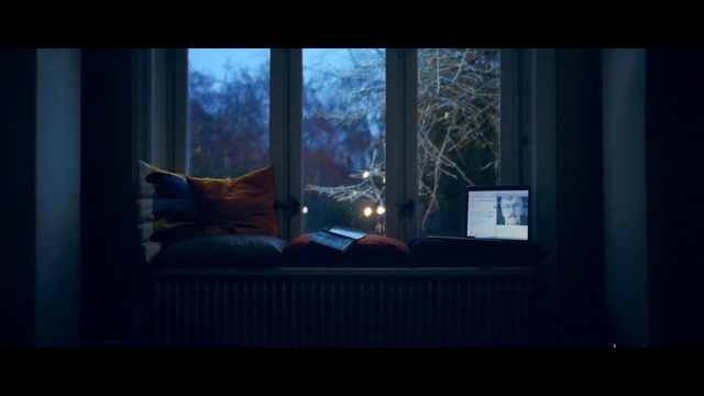 Video Reference: blue, room, light, darkness, window, sunlight, lighting, house, screenshot, midnight