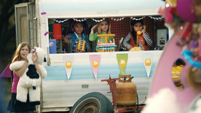 Video Reference: Food truck, Vehicle, Cotton candy, Truck, Food, Dessert, Street food