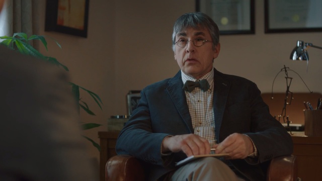 Video Reference: speech, public speaking, suit, official, conversation, Person