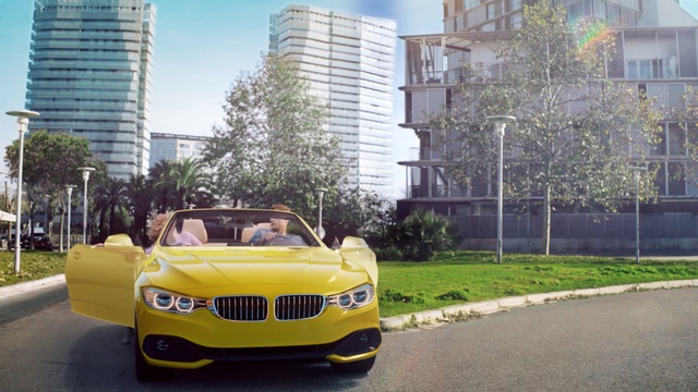 Video Reference: Land vehicle, Vehicle, Car, Yellow, Luxury vehicle, Personal luxury car, Sports car, Mode of transport, Automotive design, Bmw