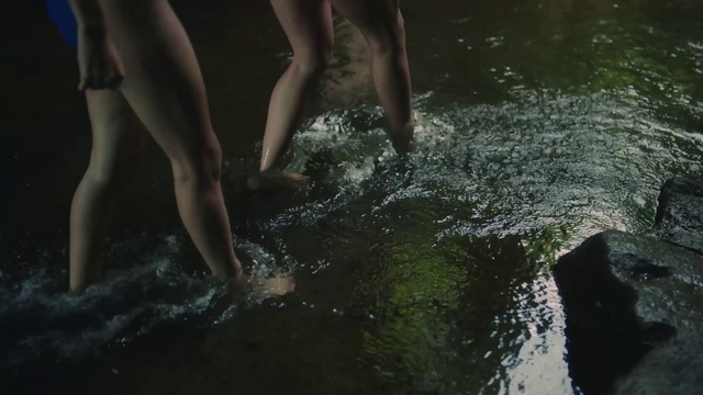 Video Reference: Water, Nature, Green, Leg, Human leg, Water resources, Fun, Foot, Human body, Watercourse