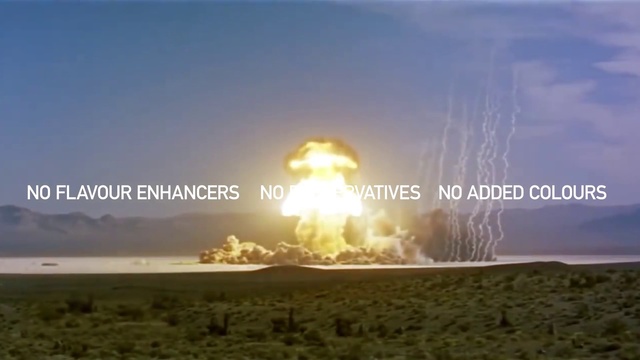 Video Reference: Sky, Explosion, Heat, Sunlight, Horizon, Missile, Sand, Cloud, Landscape, Vehicle