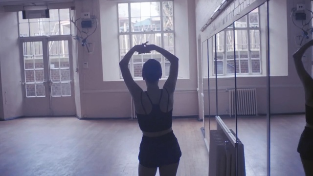 Video Reference: Shoulder, Physical fitness, Standing, Arm, Room, Stretching, Muscle, Hand, Dance, Photography, Person