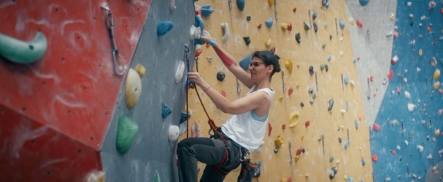 Video Reference: Climbing hold, Climbing, Sport climbing, Climbing harness, Bouldering, Adventure, Climbing shoe, Rock-climbing equipment, Wall, Rock climbing
