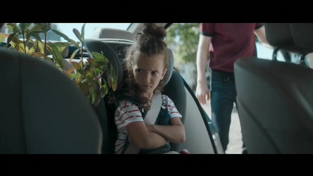 Video Reference: mammal, vertebrate, mode of transport, fun, snapshot, girl, photography, screenshot, car, interaction, Person