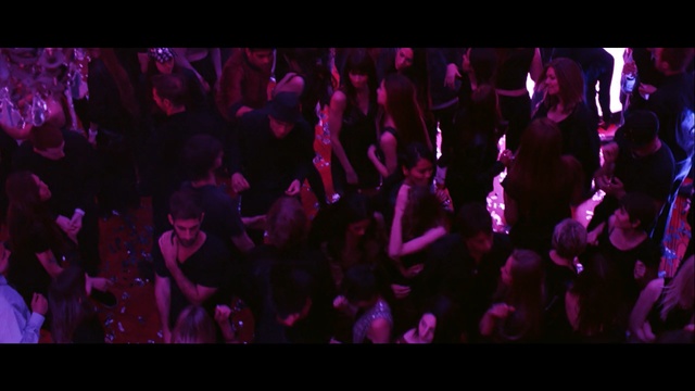 Video Reference: purple, pink, entertainment, magenta, violet, nightclub, crowd, event, stage, audience, Person