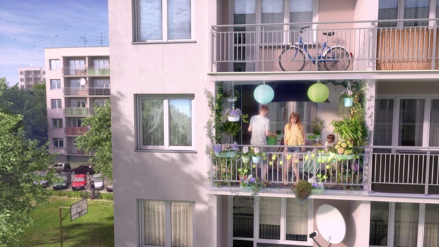 Video Reference: Property, Building, House, Home, Real estate, Facade, Apartment, Balcony, Architecture, Window