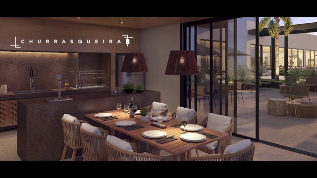 Video Reference: Room, Dining room, Interior design, Property, Furniture, Table, Living room, Building, Lighting, Architecture