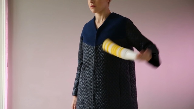 Video Reference: clothing, outerwear, scarf