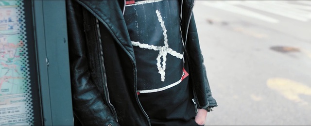 Video Reference: jeans, denim, jacket, textile, outerwear, winter, material, trousers, leather, pattern