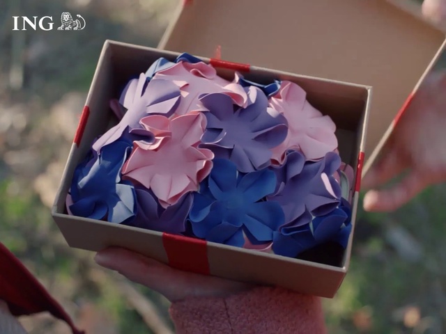 Video Reference: Blue, Petal, Cobalt blue, Origami, Flower, Origami paper, Paper, Plant, Paper product, Hydrangea