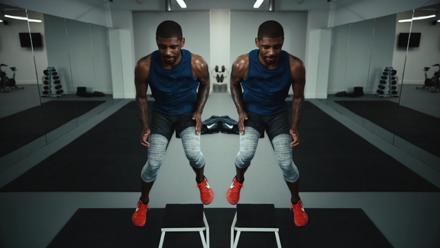 Video Reference: Footwear, Fashion, Leg, Physical fitness, Room, Knee, Sportswear, Shoe, Sports training, Exercise, Person