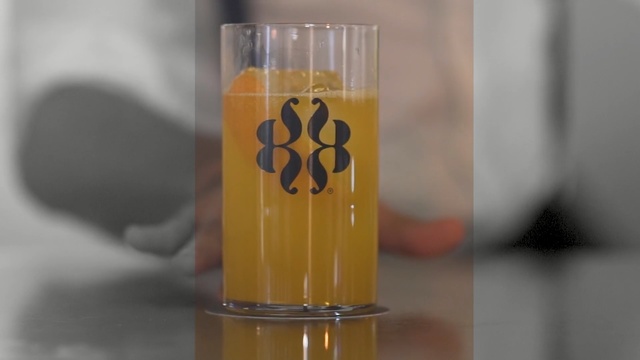 Video Reference: Drink, Yellow, Juice, Glass, Highball glass, Non-alcoholic beverage, Orange juice, Liquid, Orange drink, Citrus