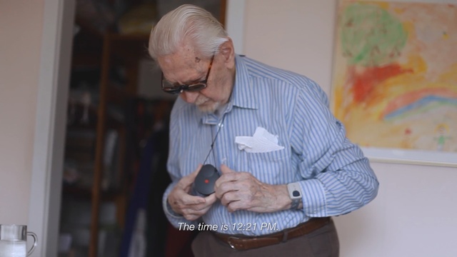 Video Reference: mammal, senior citizen, Person