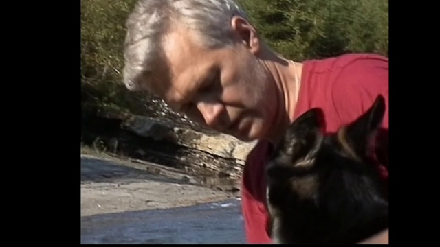 Video Reference: Canidae, Dog, Dog breed, Nose, Snapshot, Arm, Human, German shepherd dog, Ear, Mouth