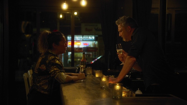 Video Reference: Fun, Bar, Pub, Alcohol, Darkness, Night, Human, Interaction, Conversation, Restaurant