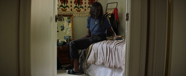 Video Reference: Room, Furniture, Bed, Textile, Bedroom, Sitting, Linens