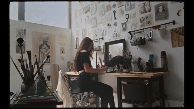 Video Reference: Interior design, Room, Furniture, Art, Visual arts, Photography, Table, Desk