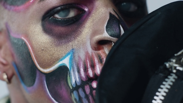 Video Reference: Face, Head, Eye, Close-up, Art, Mouth, Cool, Photography, Flesh, Fictional character