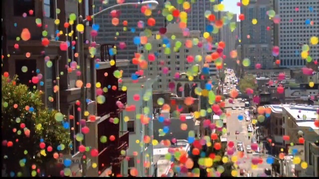 Video Reference: Plastic, Party supply, Photography, Confetti, Pattern, Colorfulness, City, Art