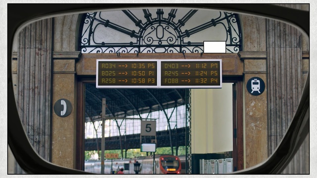 Video Reference: signboard, scoreboard, shop, building, board, structure, mercantile establishment, billboard, city, architecture, Person