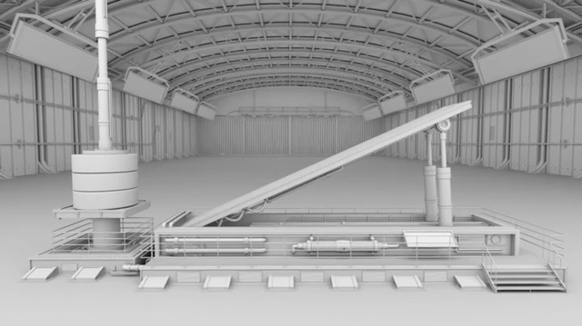 Video Reference: Architecture, Building, Steel, Hall, Arch, Roof, Floor, Factory, Person