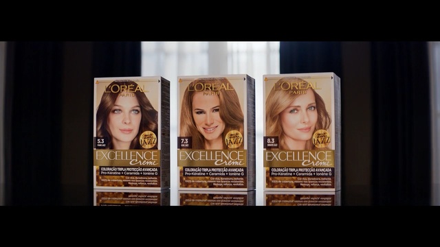 Video Reference: hair coloring, advertising, poster, product, brown hair, hair care, Person