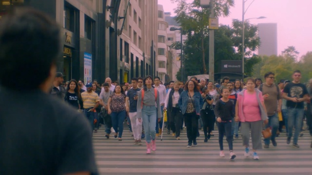 Video Reference: People, Crowd, Pedestrian, Street, Public space, Urban area, Youth, Fun, Walking, City, Person