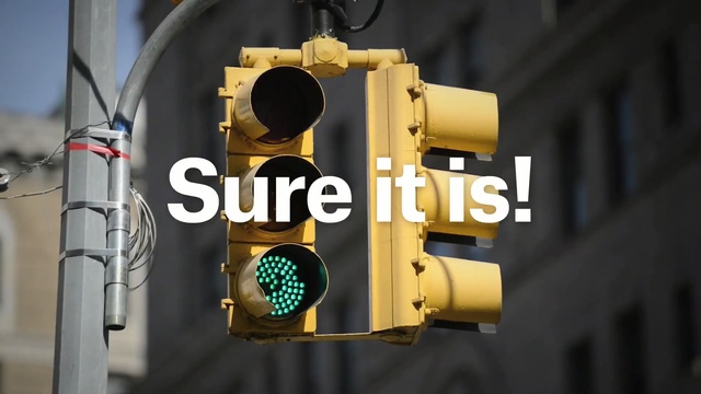 Video Reference: Traffic light, signaling device, Lighting, Product, Yellow, Pedestrian, Light fixture, Traffic sign, Interior design, Sign, Person
