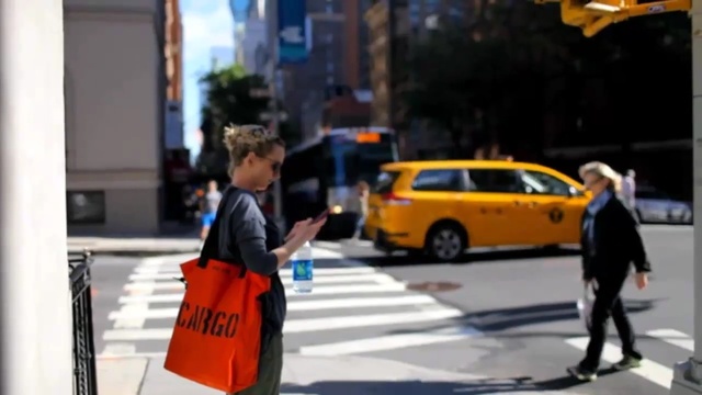 Video Reference: Pedestrian, Pedestrian crossing, Yellow, Mode of transport, Transport, Snapshot, Street fashion, Vehicle, Car, Fashion