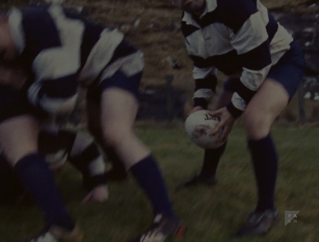 Video Reference: Player, Rugby, Team sport, Football player, Sports gear, Sports equipment, Ball game, Tackle, Leg, Sports, Person