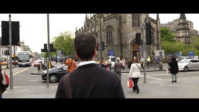 Video Reference: car, pedestrian, transport, street, urban area, mode of transport, infrastructure, vehicle, road, city, Person