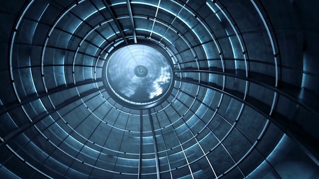 Video Reference: Blue, Architecture, Circle, Infrastructure, Symmetry, Design, Pattern, Daylighting