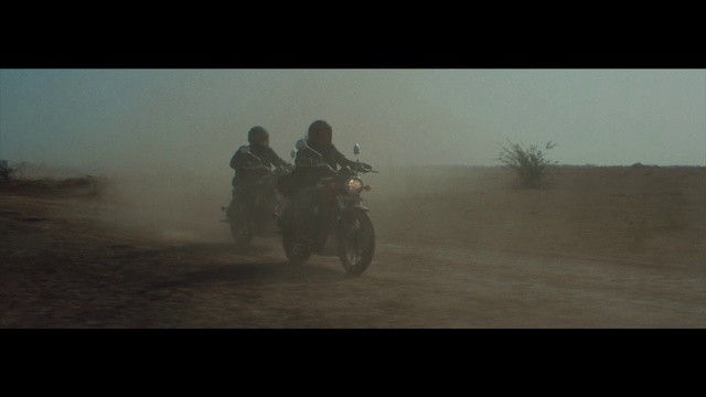 Video Reference: Atmospheric phenomenon, Motorcycle, Dust, Mode of transport, Vehicle, Morning, Landscape, Motorcycling, Haze, Soil
