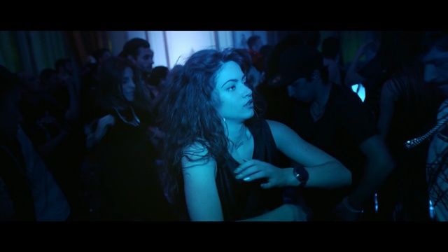 Video Reference: blue, darkness, emotion, lady, girl, fun, light, snapshot, event, night, Person