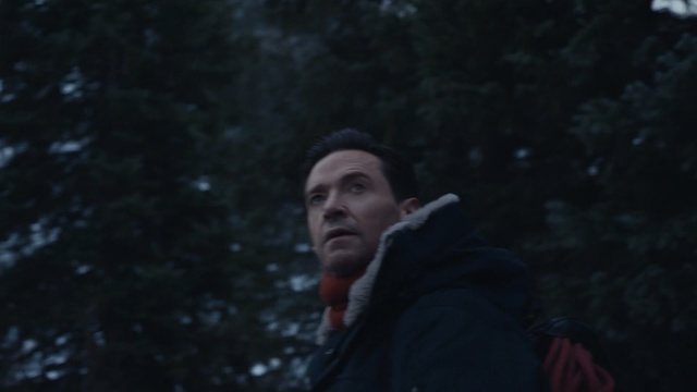 Video Reference: tree, darkness, night, sky, screenshot, winter, midnight, smoke, snow, Person