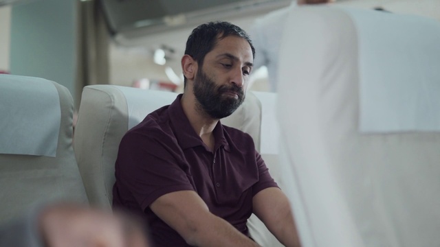 Video Reference: Facial hair, Beard, Chin, Arm, Neck, Mouth, Sitting, Moustache, Muscle, Jaw