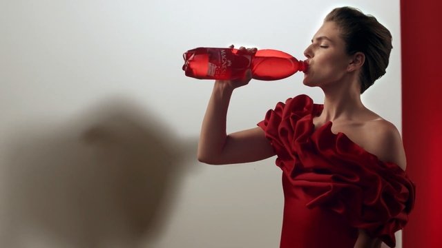 Video Reference: red, boxing glove, shoulder, lip, girl