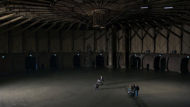 Video Reference: Architecture, Building, Hangar, Darkness, Person